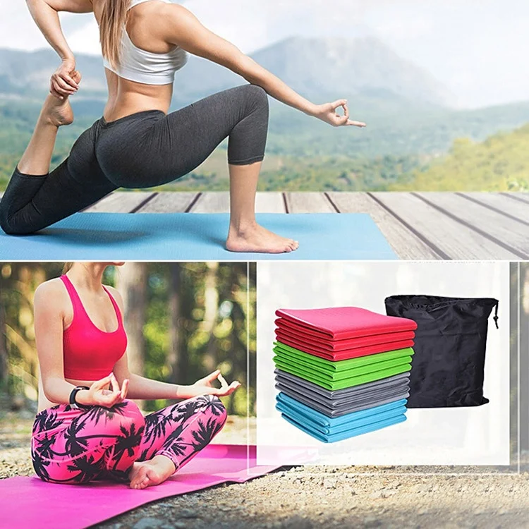 
Gym Home Travel Fitness Exercise Folding TPE Yoga Mat 