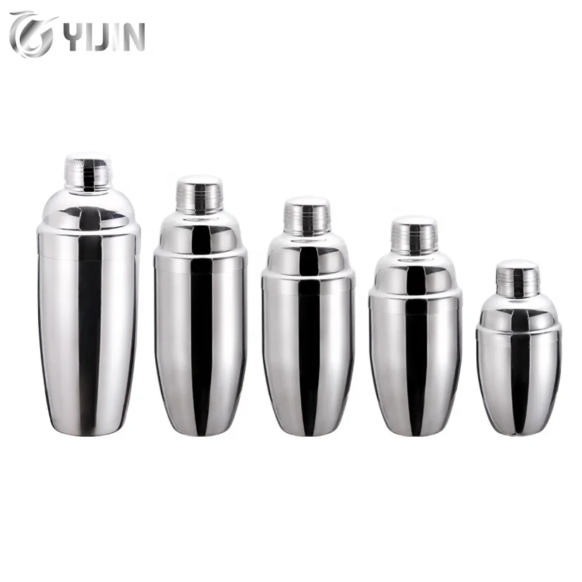 Bar tool wine tea milk strainer mixer bottle cobbler metal shaker stainless steel cocktail shakers