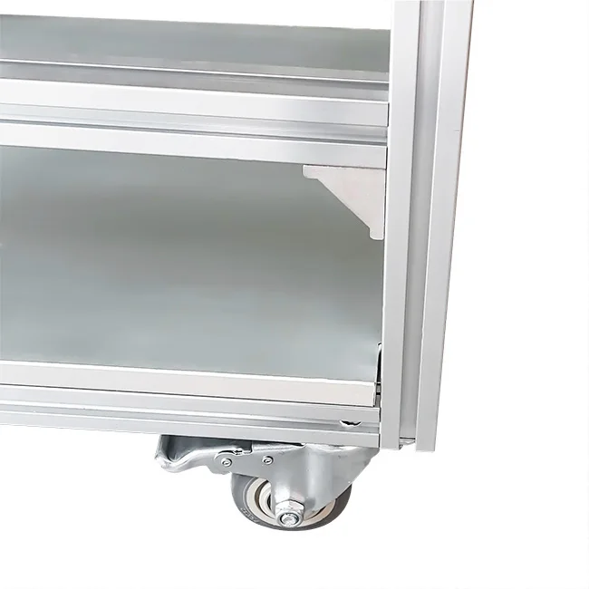 Worktable Profile for Framing Wholesale High Quality Aluminum  OEM  Adjustable Wood Panel Flat wheel With Foot Brake