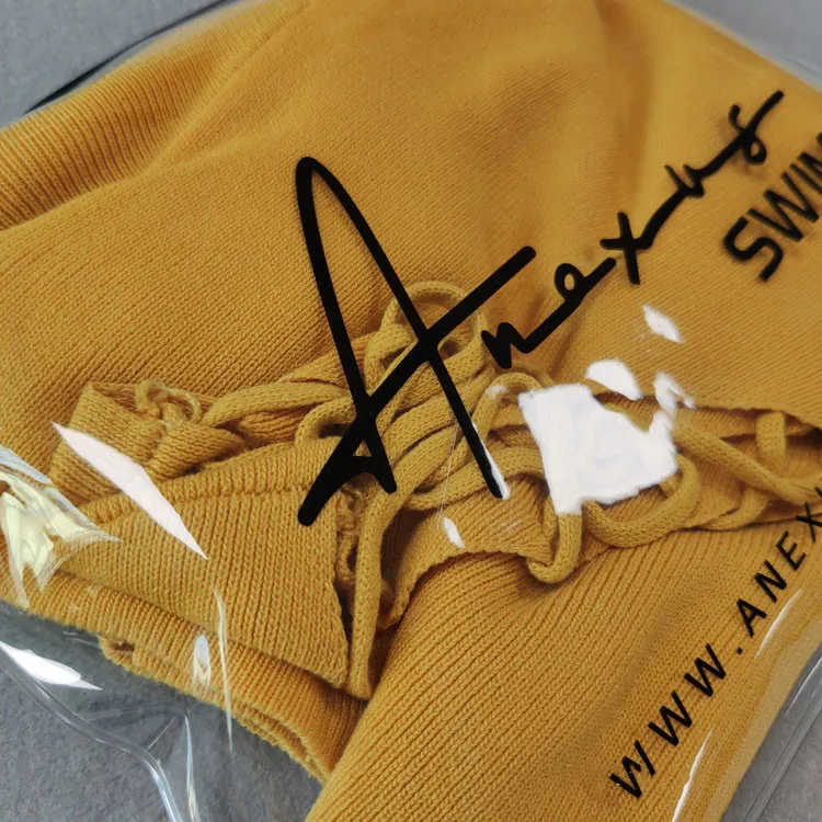 PE Pvc Plastic Bag Packaging customized printed tshirt clothes packaging slider zip lock