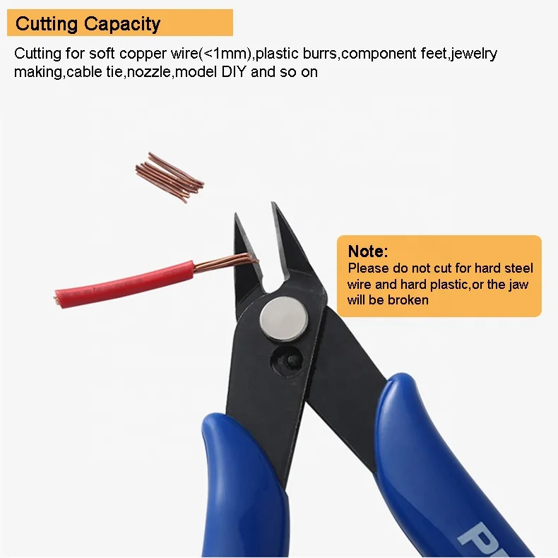 YTH custom logo 170 plato nipper cable cutters flush cutter jewelry pliers diagonal side cutting pliers micro wire cutter