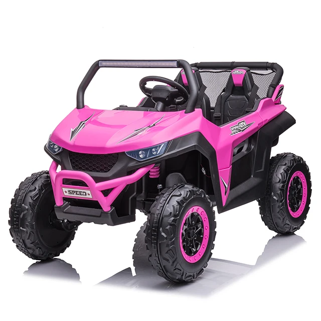 2022 новый большой мощности для От 2 до 6 лет для детей возрастом от 12 вольт 4 колеса UTV Двухместный машина касаемыеся детьми
