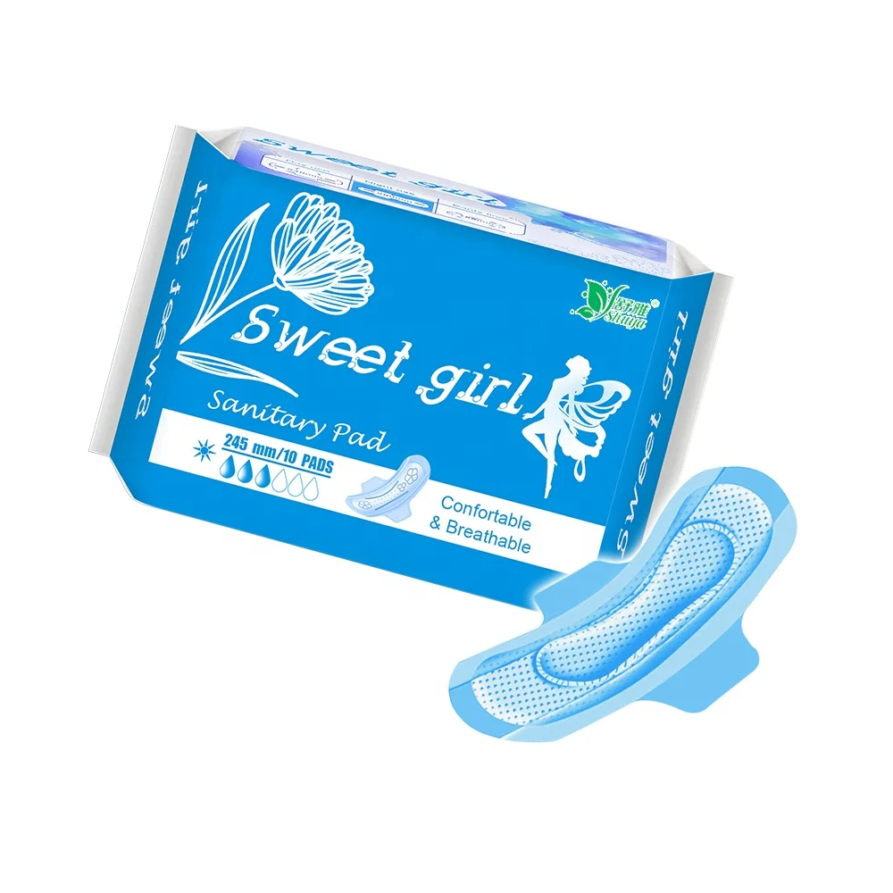 Factory Price Pure Cotton Sanitary Napkins Organic Manufacturer Sanitary Pads Women