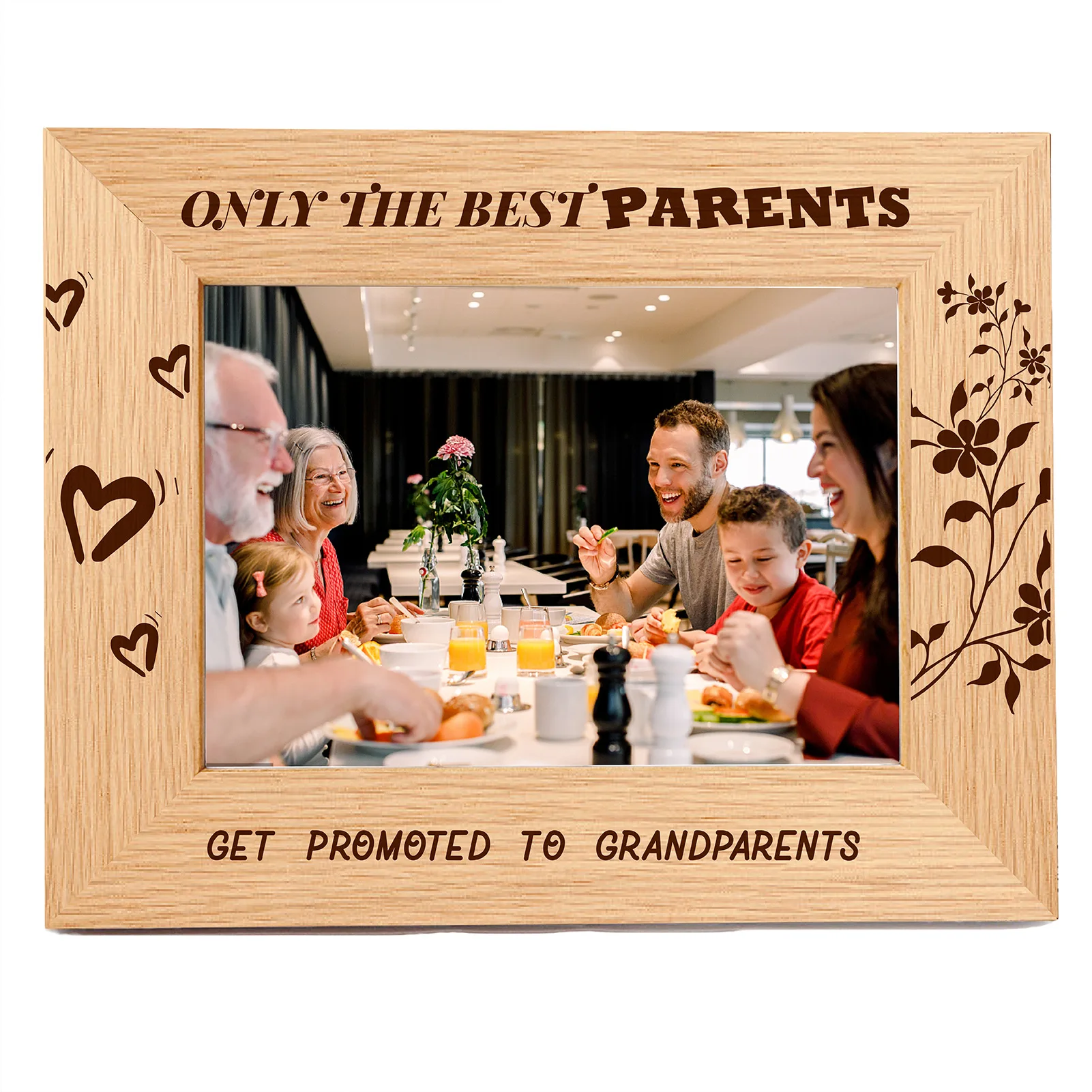 4x6 inch Wooden Carved Picture frame Family Collage Photo Frame