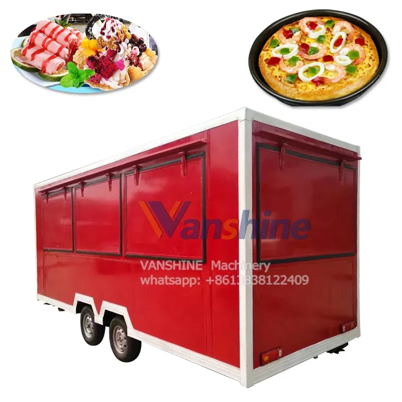 Multi-Purpose Fast Food Trailer, Ice Cream Truck, Hot Dog Vending Cart For Sale