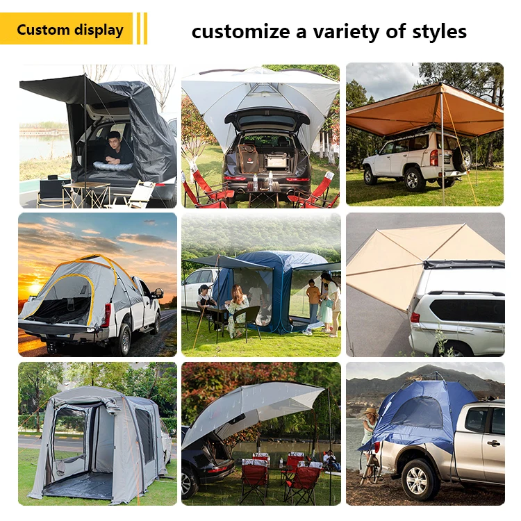 easy carry travel outdoor car roof top tent outdoor camping truck tent pickup outdoor camping camper trailer offroad folding cam