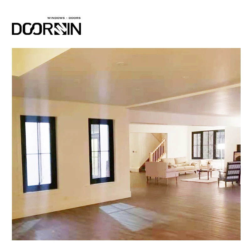 Doorwin Residential Quebec Canada Project High Quality Thermal Break Aluminum Tilt And Turn Window