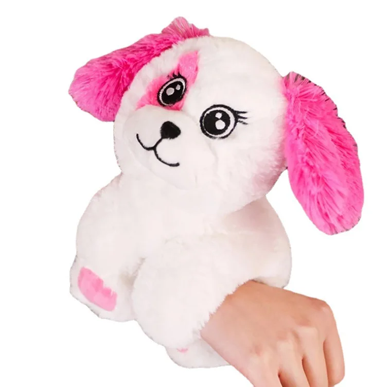 Botu toy Custom Soft Toy Stuffed Animal Snap Bracelet Plush Slap Bracelet Kids Toy peluche unicornio wholesale