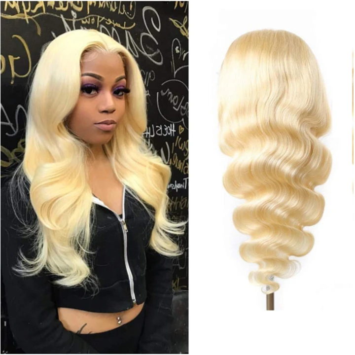 13x6 613 Full Lace Blonde Lace Front Human Hair Bob Wigs,613 Closure Hd Lace Frontal Wig,Natural Virgin Hair Wig Vendors