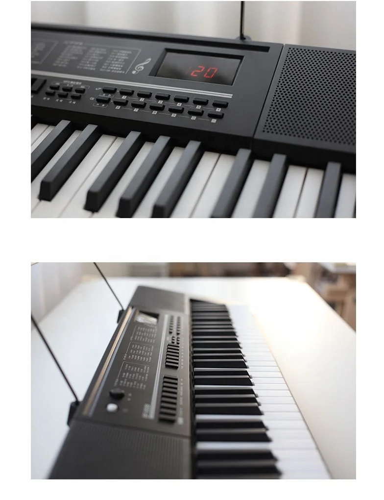 61 Keys Microphone and USB Charging Line Keyboard Electric Piano Kids Gift 61 Keys Piano Digital Electronic Organ OEM ABS China