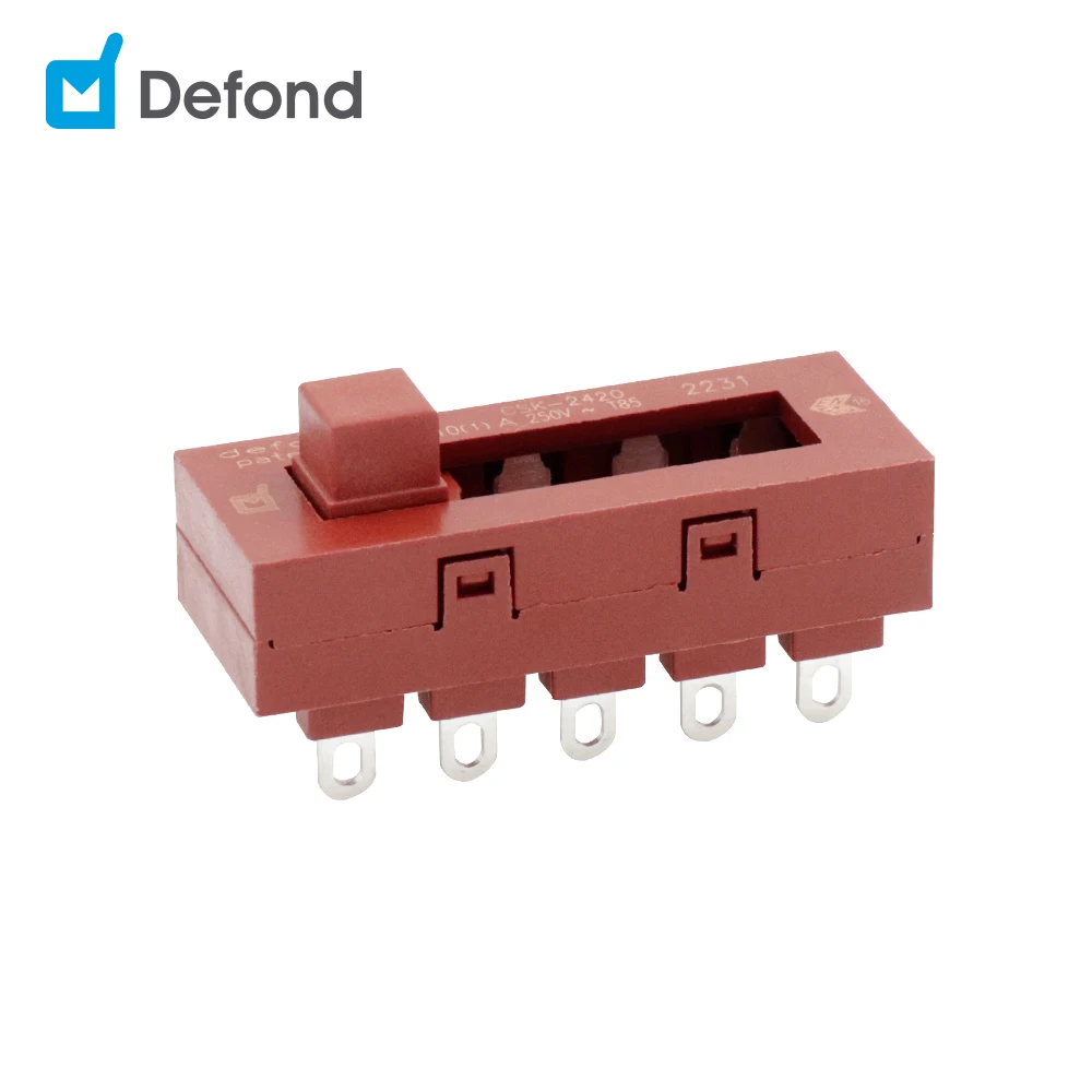 Ползунковый Переключатель Dp4t 10pin defond CSK-2420-CAA32-01R мини ползунковый переключатель 4 позиции smd smt