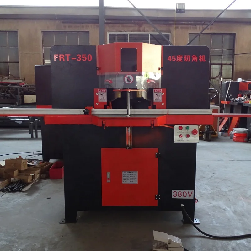 Automatic aluminum alloy  45 degree double head angle cutting machine door frame photo frame angle cutting machine