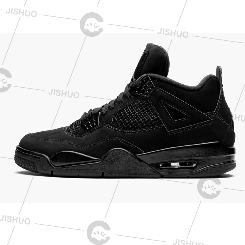 G5 Quality AJ 4 Black Cat Retro Designer Shoes famous Brands Sneakers Sports Shoes Sepatu Basketball Shoes Zapatillas Men Women