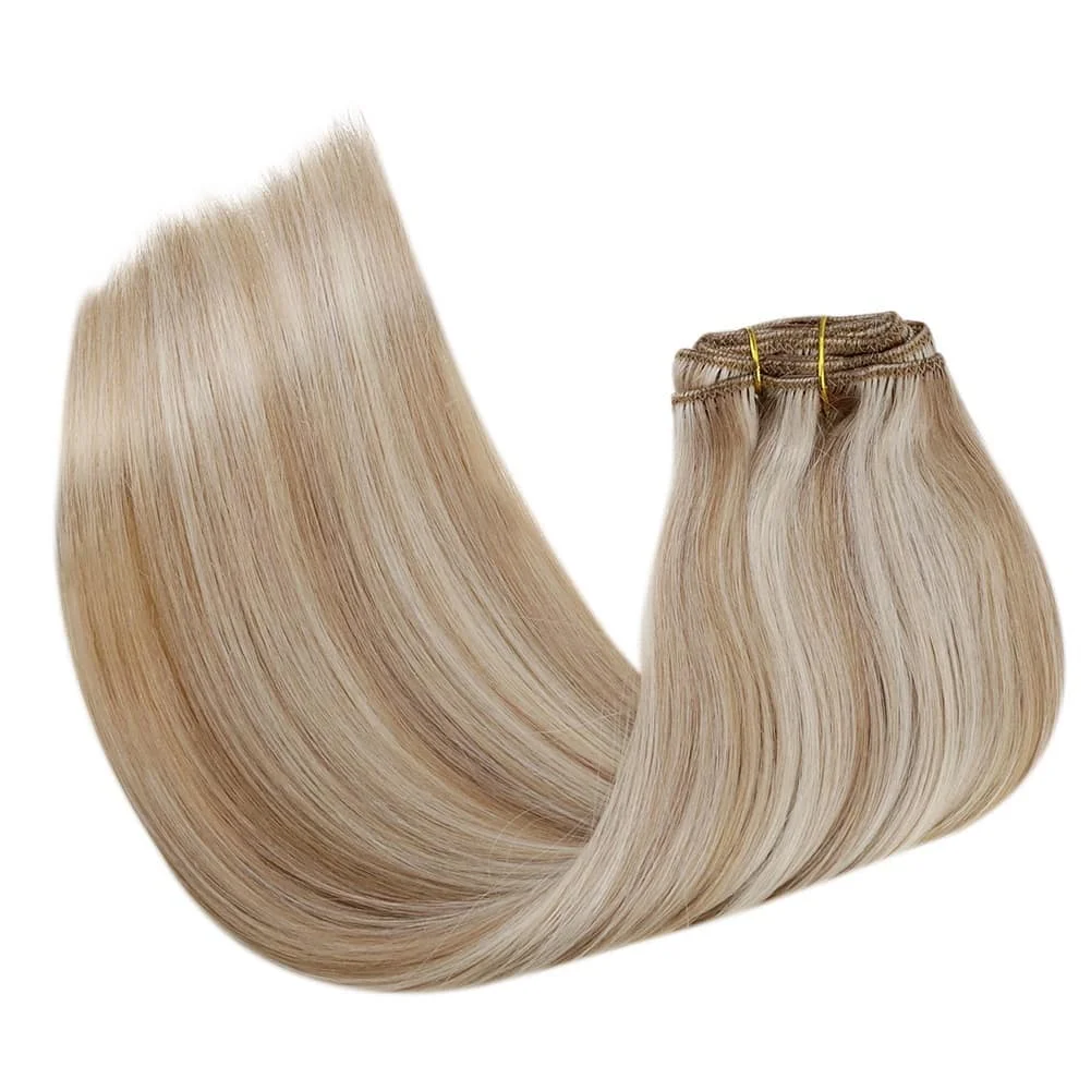 Clip in Hair Extensions Human Remy Hair Extensions Factory Supplier  Double Draw Cuticle Intact Virgin Hair  Clip In Extensions