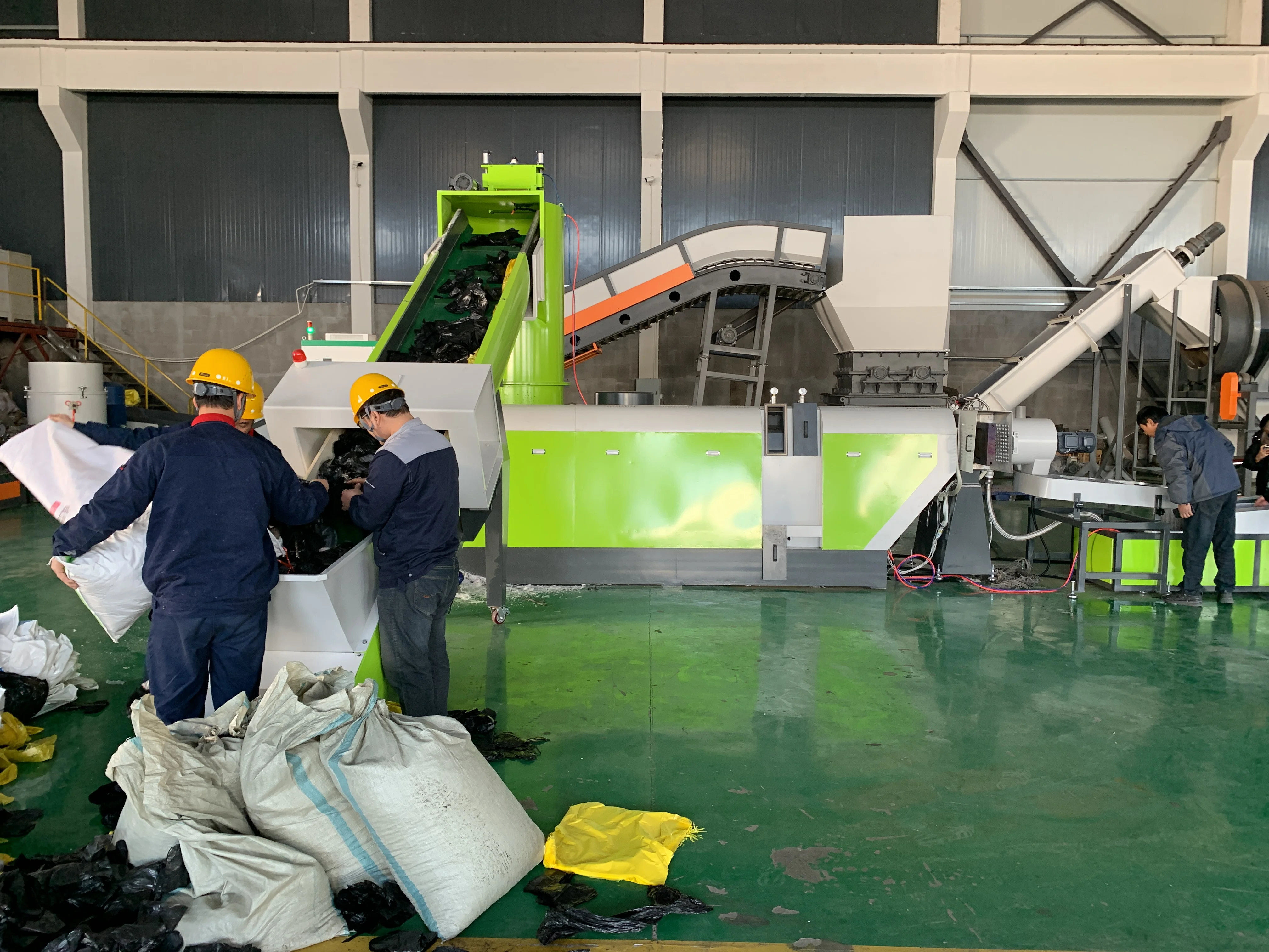 Polytime Hot Cutting Pvc Granulator Wet Type Granulating Pe Pipe Extrusion Production Line Making Machine