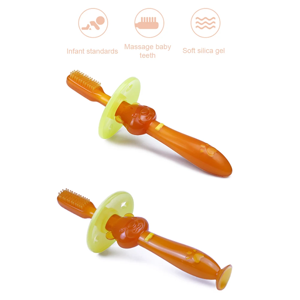 
High Quality Food Grade Nano Silicone Baby Toothbrush For Kids Cleaning Tooth 