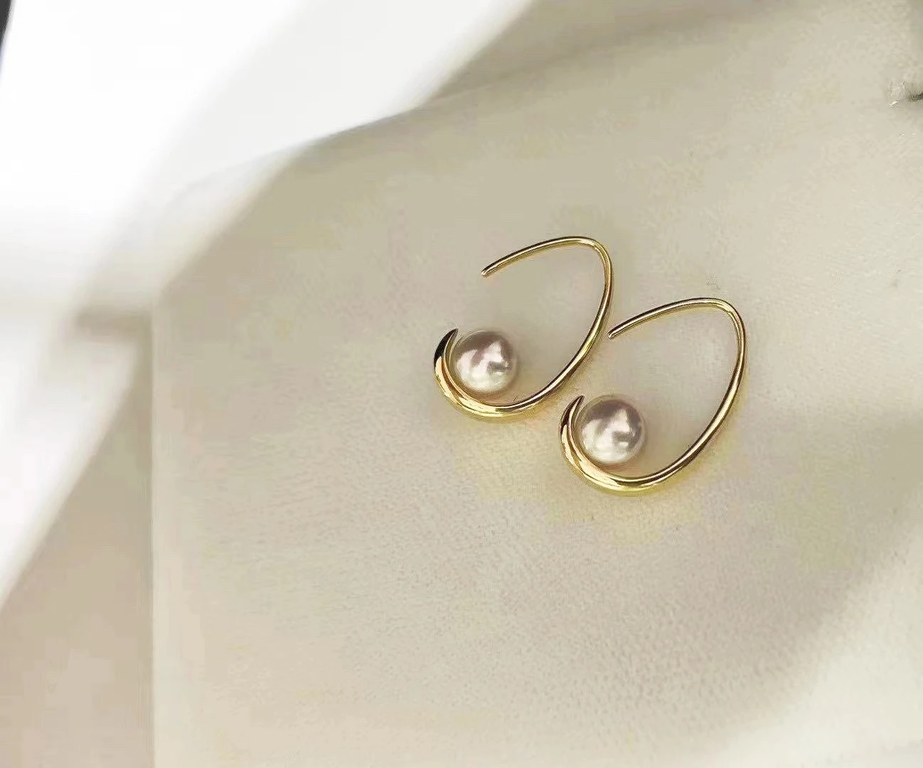  Женские серьги-кольца из серебра 925