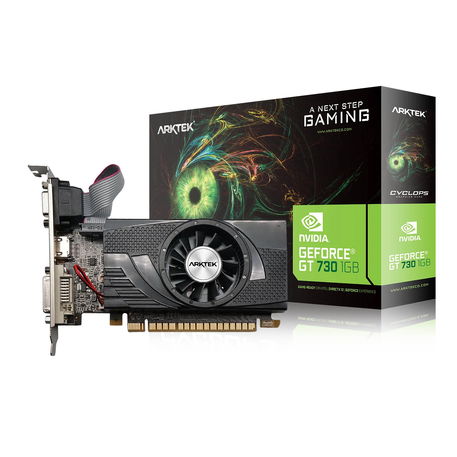 ARKTEK GTX Graphic card GT 730 1GB LP desktop laptop gpu  best ddr3 graphics for gaming