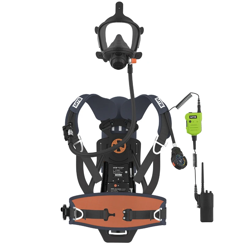 Flame retardant positive pressure air system 6.8L carbon fiber bottle Integrated Intelligent SCBA System