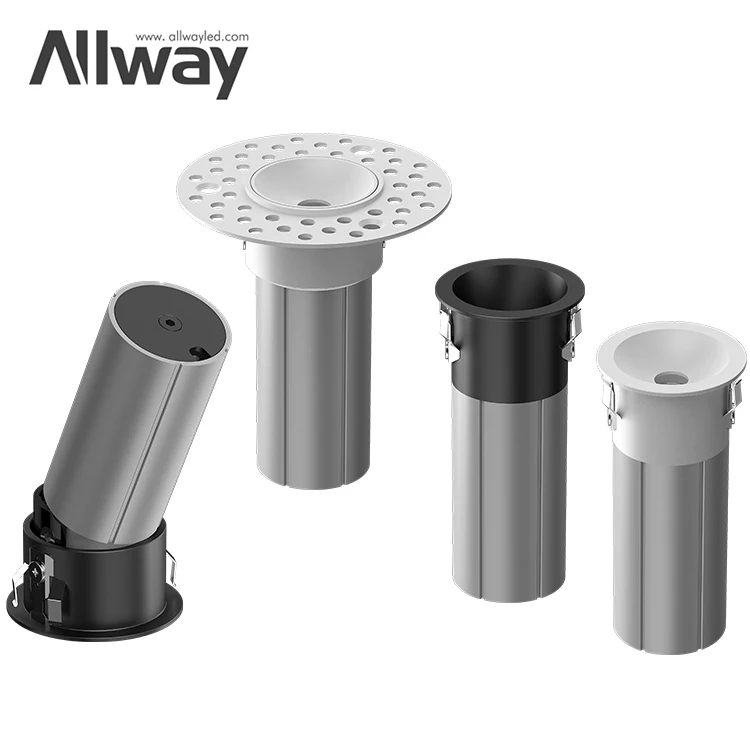 ALLWAY High Lumens Adjustable Aluminum Housing 3w 5w 10w SMD Round Recessed LED Downlight
