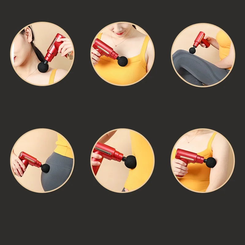 Professional electrical facial deep tissue vibration  Relaxation and Muscle Recovery Fascial Massage Gun for Body Application