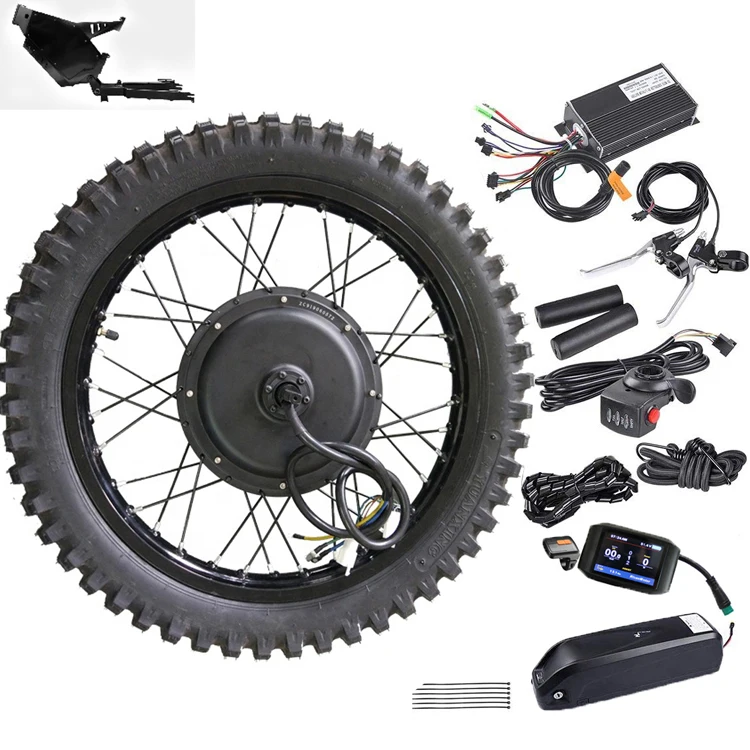 Rear Hub Motor Kit 26 Electric Bike Conversion Kit Motor Ebike Kit Cheap 72v 60v 48v 3000 W 5000 W Lithium Battery Twist 5000W