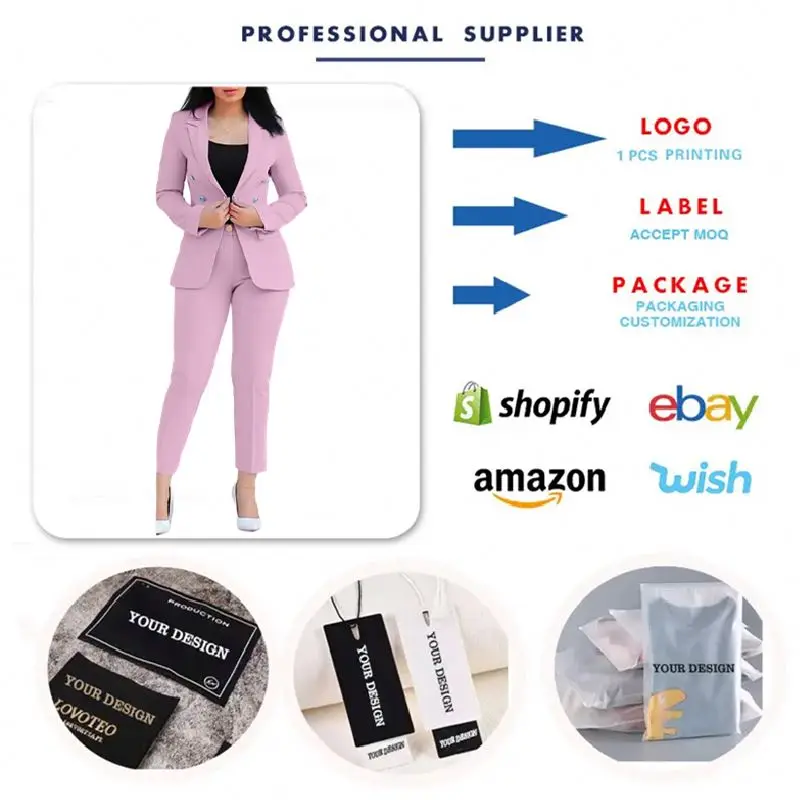 C0527 Manufacturers Business Suits For Women Fashion Slim Pants And Blazer Set Ladies Suits Office Wear Formal Suit
