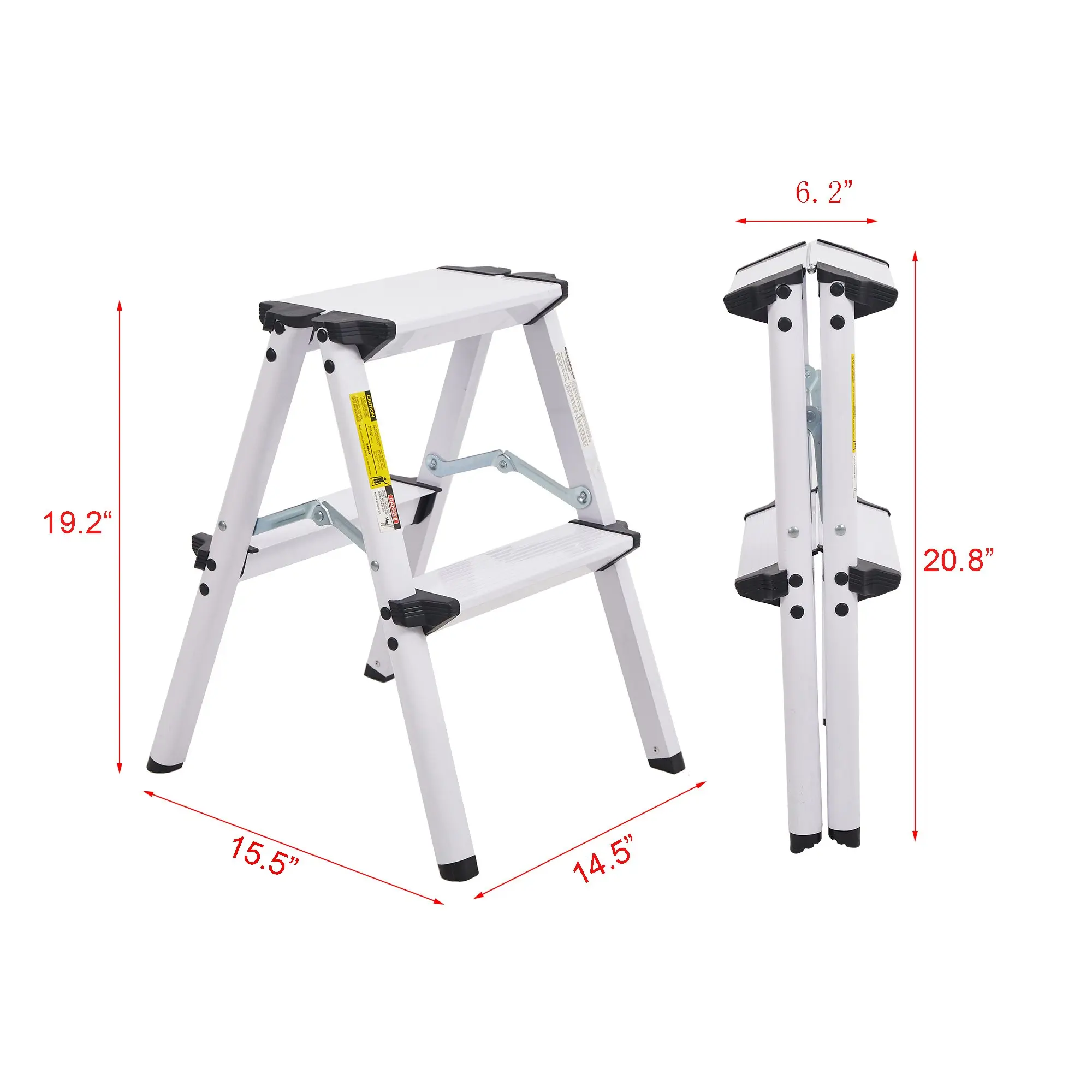 Light Aluminum Double Sided Flexible Folding Step Ladder Foldable Household Ladder Portable Ladder Chair
