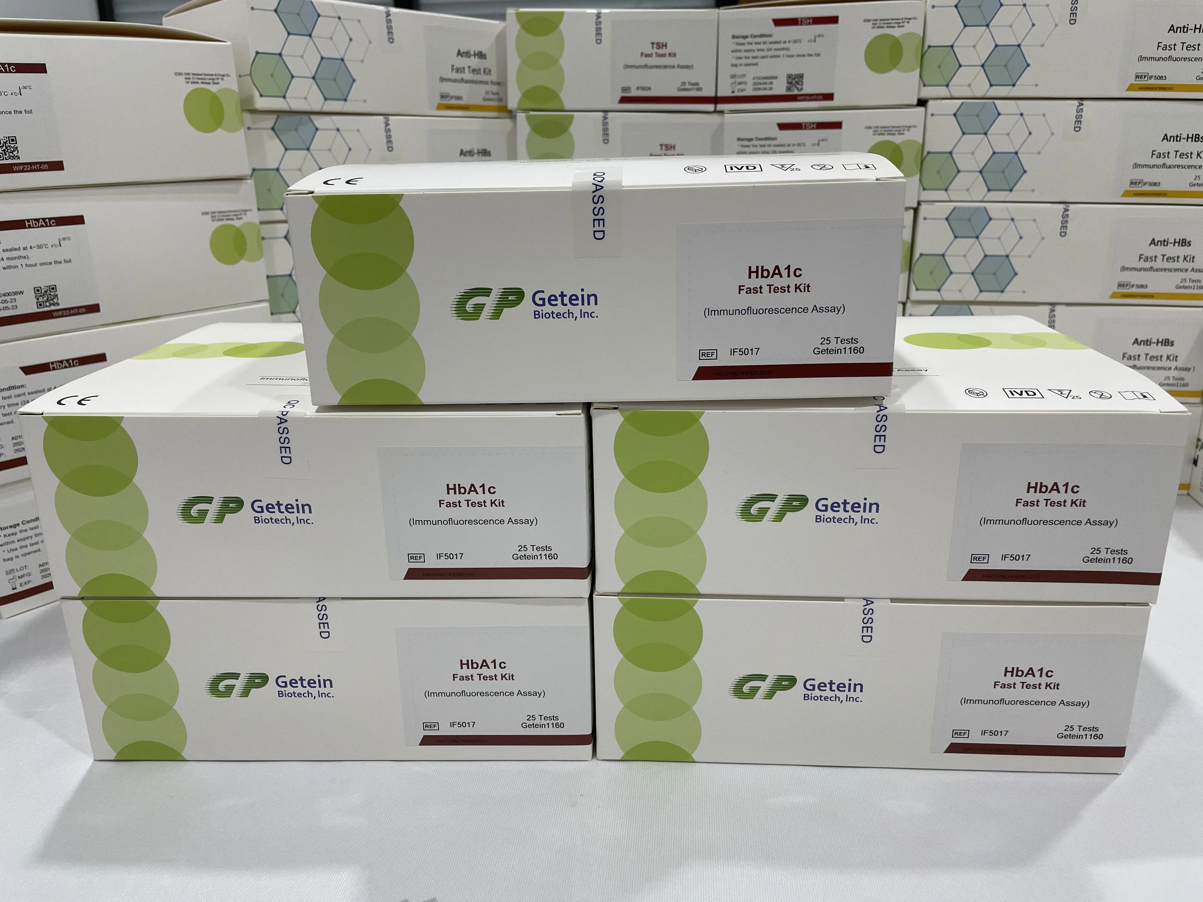 Getein Original Immunofluorescence Quantitative Analyzer Fast Test Kits Reagents HBA1C TSH For Getein 1100