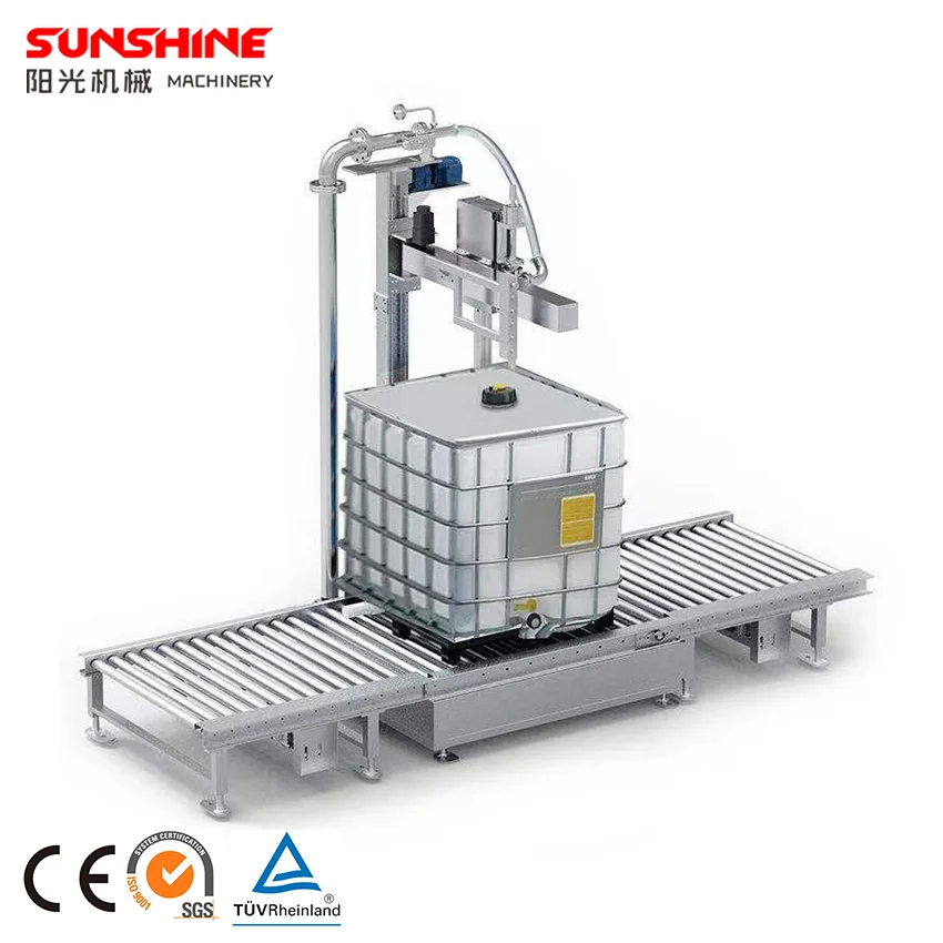 New 50L 200L 1000L Weighing IBC Ton Barrel Bucket HB HDPE Lubricating Oil Chemical Liquid Filling Machine Corrosion Resistance