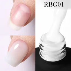 BORN PRETTY New Arrival 15ml Resin Rubber Base Coat Gel Polish Jelly Pink Milky Ruber Base Gel for Nails