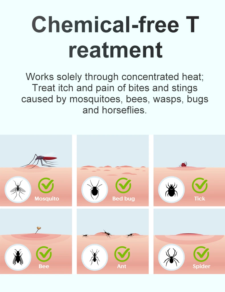 Insect Bite Healer Experience Natural, Chemical-Free Relief with Electric Heat Wand  The Ultimate Eco-Friendly Itch Eraser