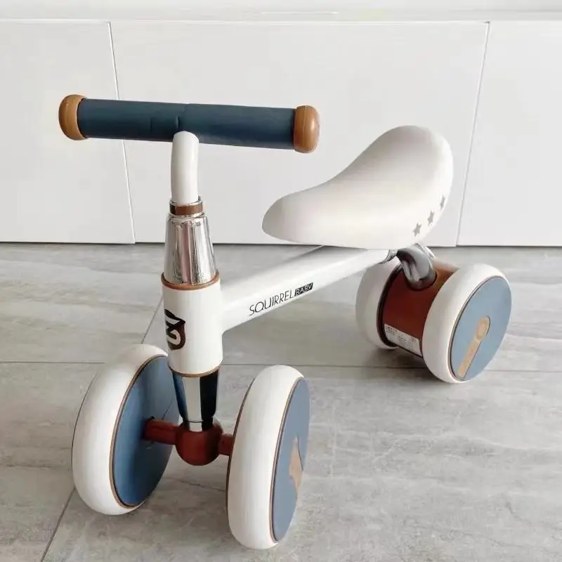 Best Selling Wholesale Kids Mini Baby Balance Bikes 1-4 Years Old Tricycle Bike Quad Car Foot Pushed Made of Durable Plastic