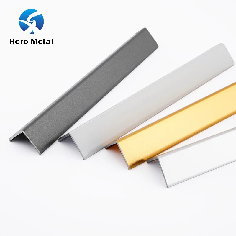 top grade style different color decorative hero metal ceramic accessories strip tile edge straight shape aluminum trim