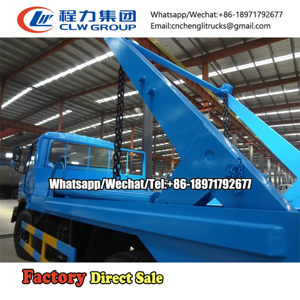 Cheap price Swing Arm Garbage Truck 4x2 hydraulic arm roll off container garbage truck for sale