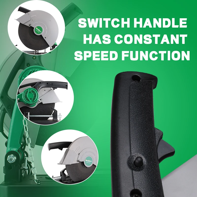 NewBeat Factory 14in LG355 2100W Electrical Metal Cutting Tools Power Heavy Duty Cut Off Machine