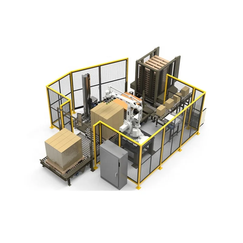6 Axis Kuka Robot Arm Palletizer System China Industrial Palletizer Palletizing System