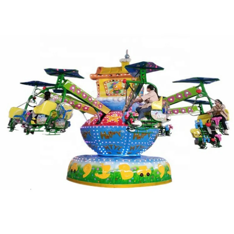 Amusement Bicycle virtual reality ride on the carousel carnival ride