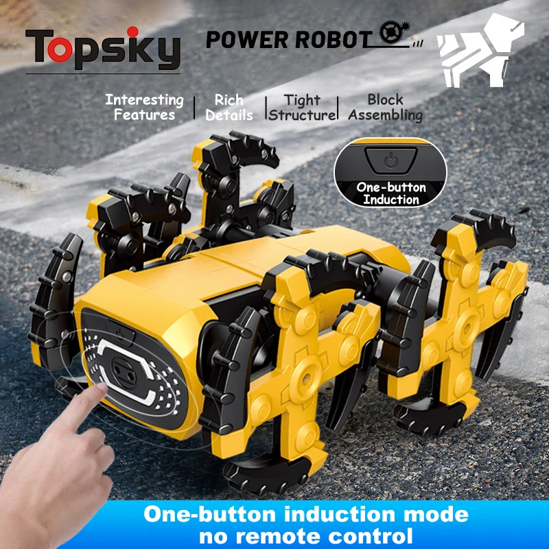 Flexible Intelligent Assembling Machine Smart Robot Dog Toy Early Educational DIY Building Science Experiment Toys