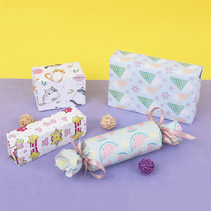 Lovely gift wrapping paper bouquet wrapping material paper gift wrapping paper for candy and gift box