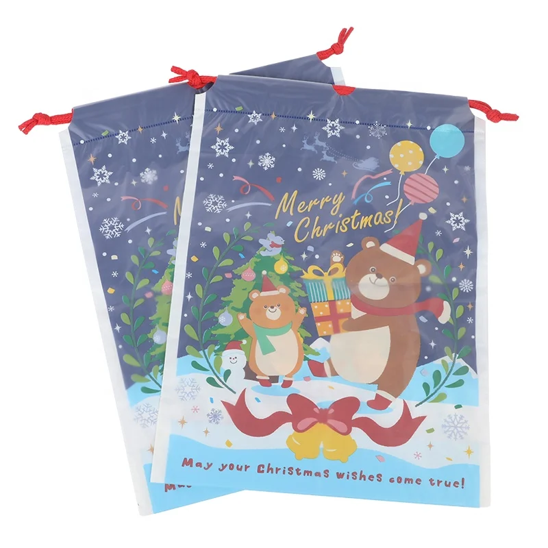 Подарочный мешок на шнурке с изготовленным на заказ логосом пластиковые подарочные пакеты для одежды все виды сумки для покупок