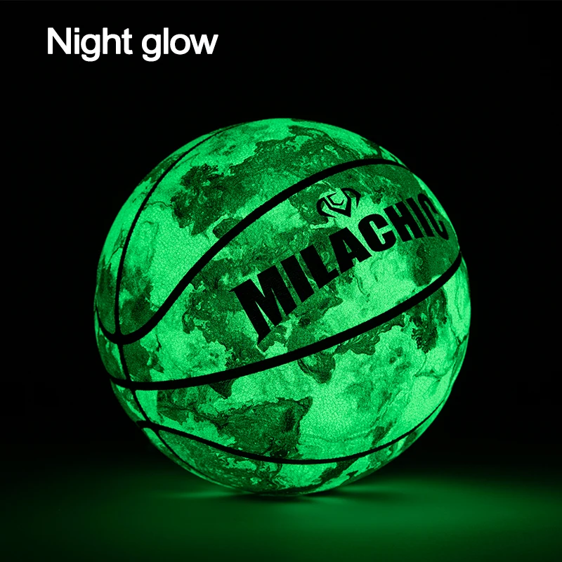 milachic Customizable High Quality Standard Basketball Official Size 7 Nightlight Technology Basketball Sales