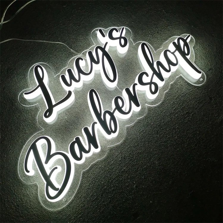 Business Studio Metal Wall backlit Logo Display custom Sign Board LED Letters Sign for Beauty Salon