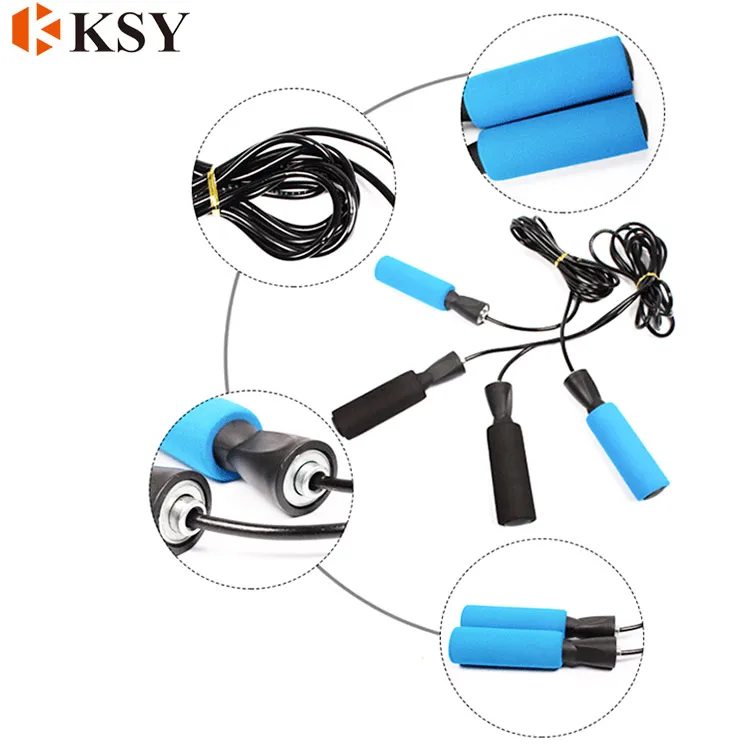 Губчатые ручки, скакалка, скакалка, скоростная Скакалка для взрослых и детей