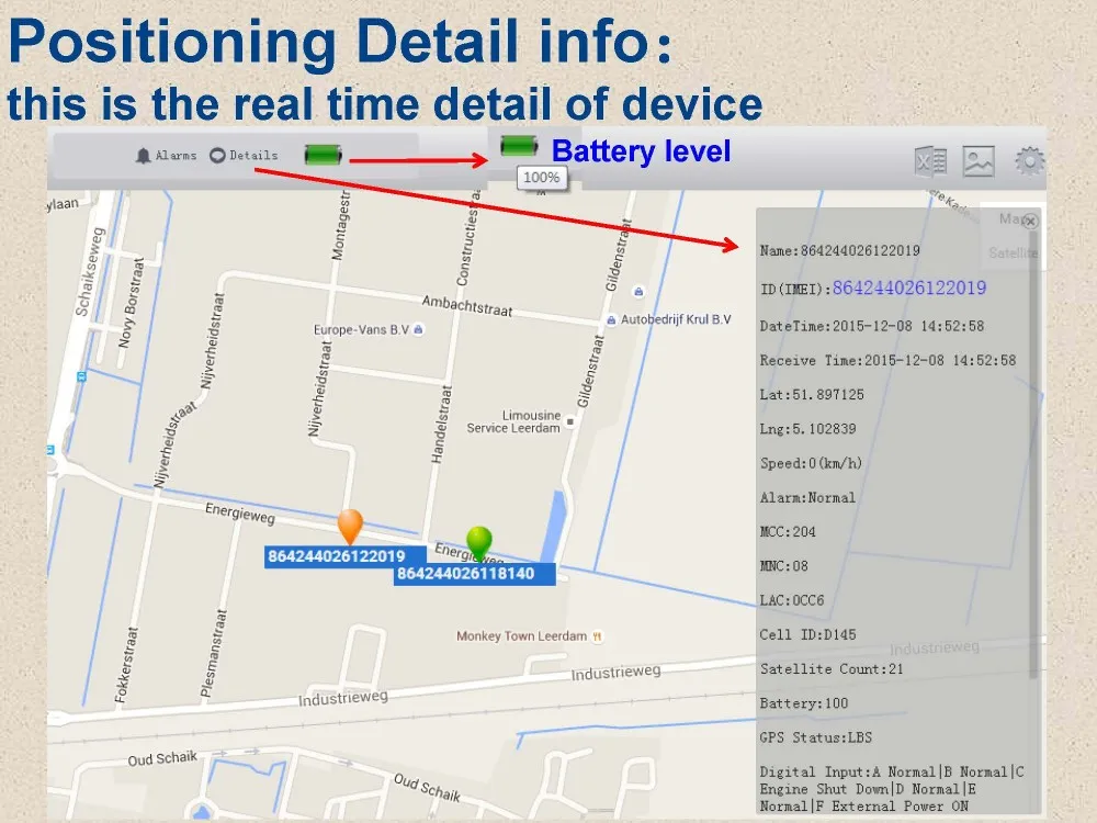 Online Advance GPS GPRS Dog Tracking System GPS Track Software APP for Car, Vehicle