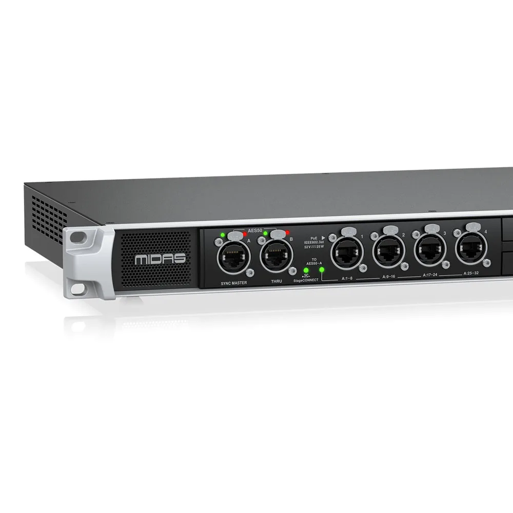 Studio Monitors Equipment Midas HUB4 Personal Monitoring System Hub For Pa Sound System