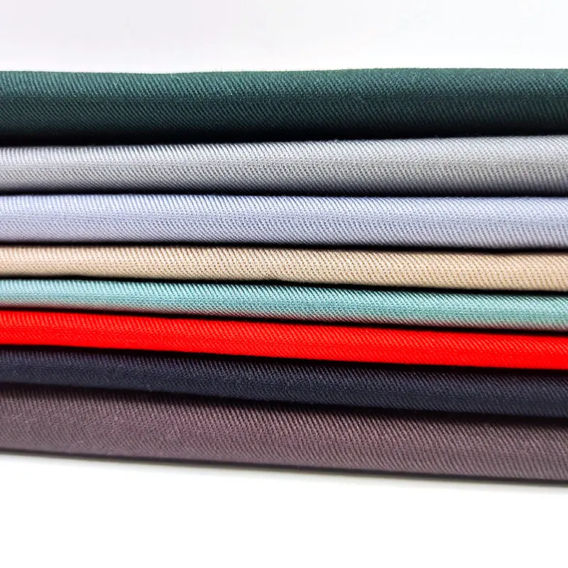 Polyester cotton twill fabric for work wear uniform TC twill 3/1 240gsm functional fabric water repelant