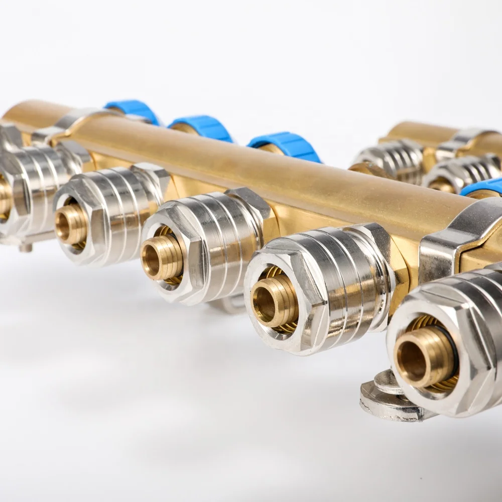 Underground Floor Plumbing Manifold Floor Heating Systrm Brass Water Manifold