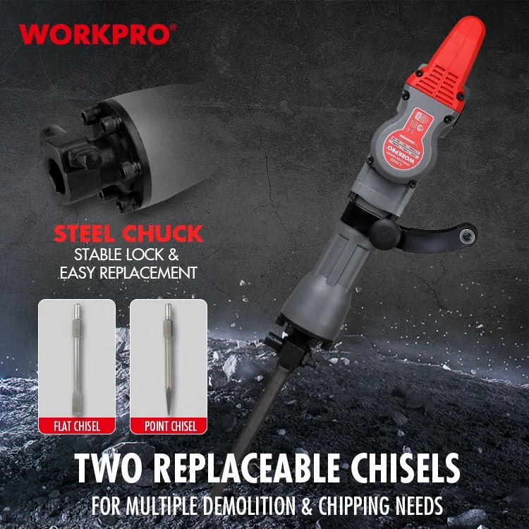 Промышленный молоток для сноса WORKPRO 1500 Вт 60J