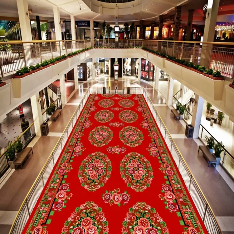 High Quality Low Price Of Red Carpet / Red Wedding Runner / Wedding Hall Carpet